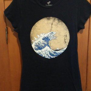 Godzilla Wave Graphic Tshirt